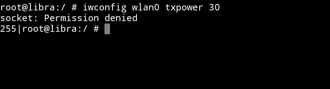 Boost WiFi signal by increasing Tx power 