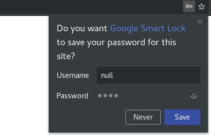 Custom Password on Google Passwords