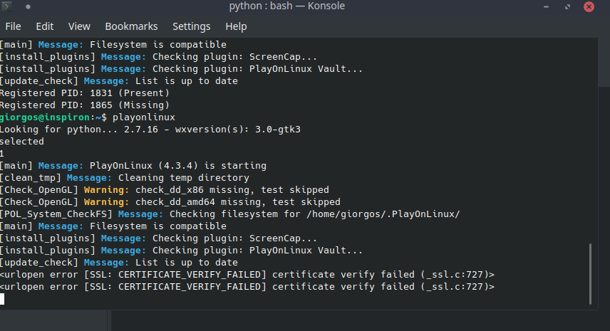 Fix PlayOnLinux: "wine package website is unavailable" error