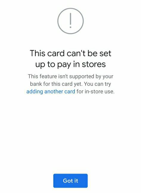 Use Google Pay contactless payments with unsupported cards
